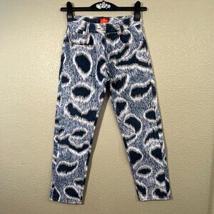 Vivienne Westwood 1994 Cafe Society Leopard Denim Jeans Red Label